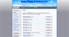 Desktop Screenshot of mrazene-potraviny.cz