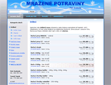 Tablet Screenshot of mrazene-potraviny.cz